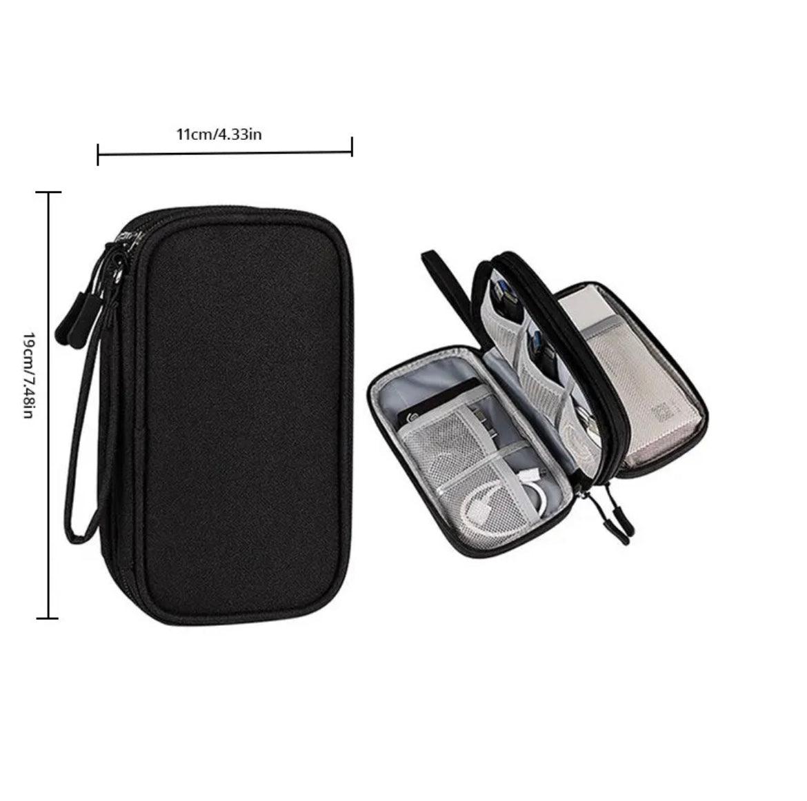 Digital Product & Cord Storage Case, USB Data Cable Organizer, Portable Travel