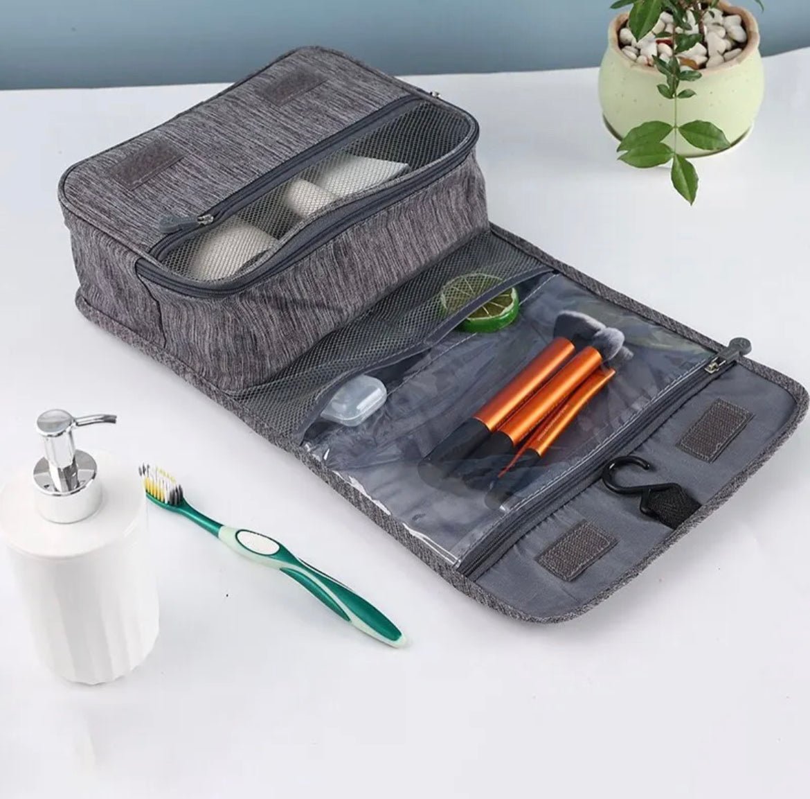 Foldable Travel Toiletry Bag - A World With You Travel